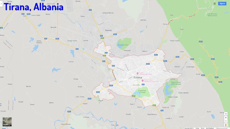 Tirana Map – Guide Of The World, Tirana, Albania, Albania Kart, Albania Blank