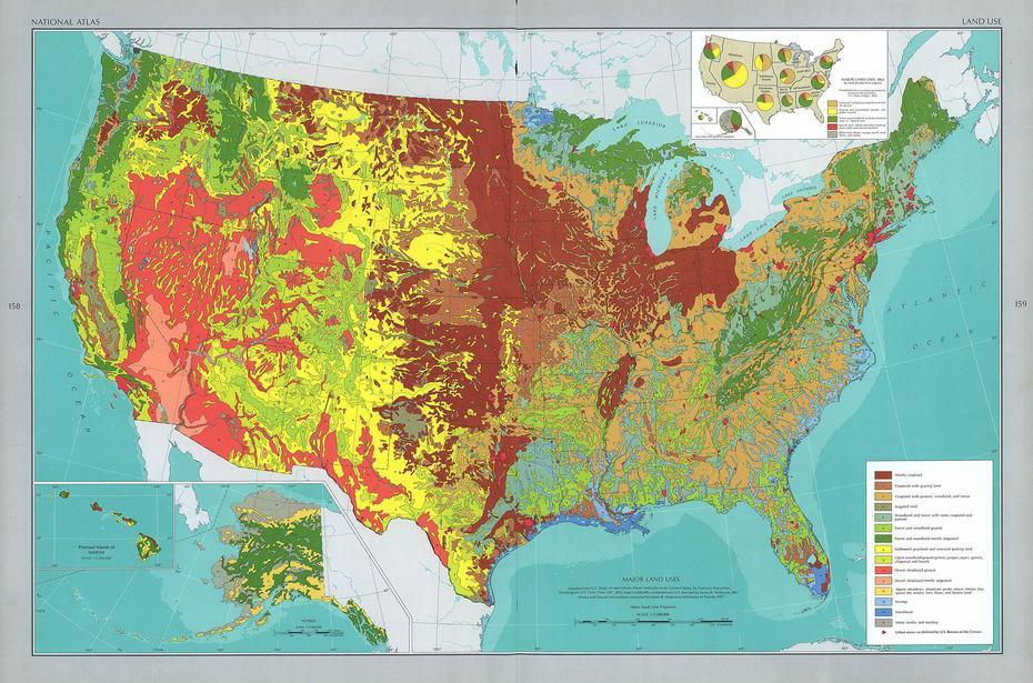 Usda Farm Acreage, Earth Relief, Vegetation , The Acreage, United States