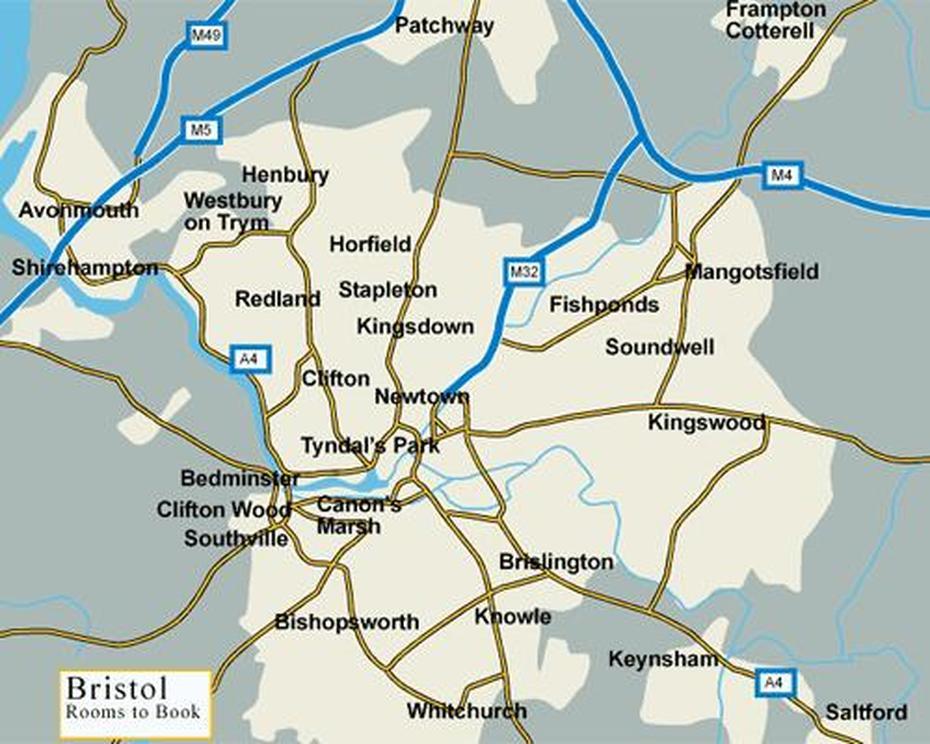 Bristol Map, Bristol, United Kingdom, United Kingdom Provinces, Bristol On Uk