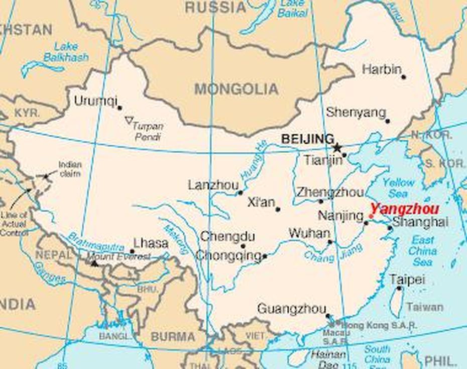 China Map Yangzhou, Yangzhou, China, Zhenjiang, Beijing China