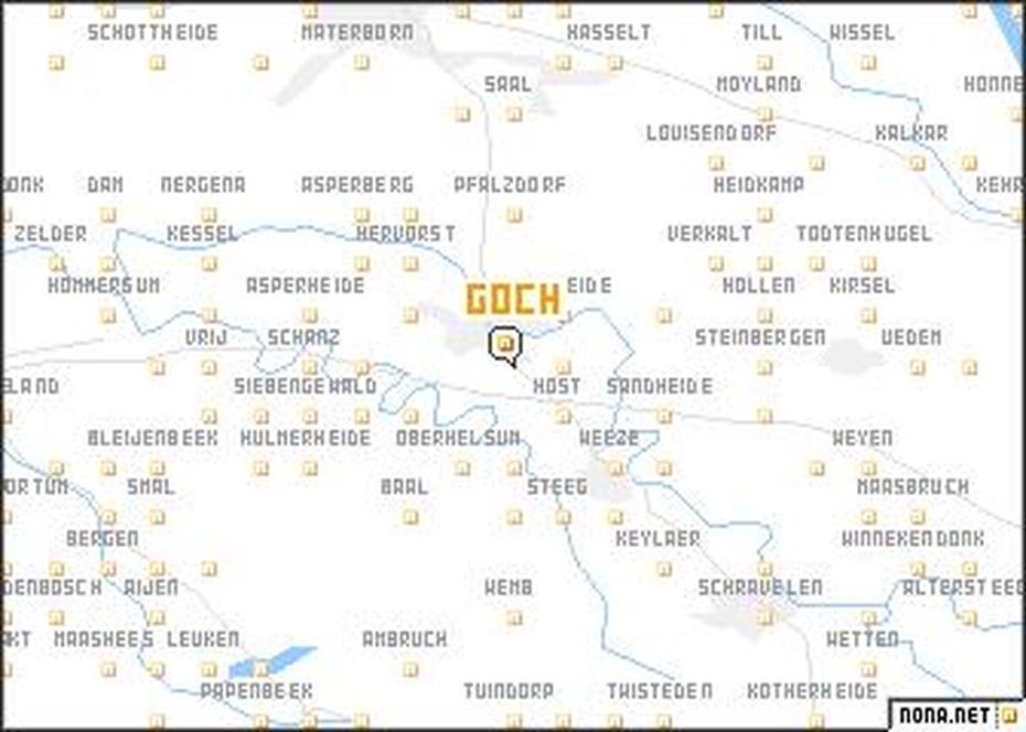 Goch (Germany) Map – Nona, Goch, Germany, Germany Streets, Stadt Goch