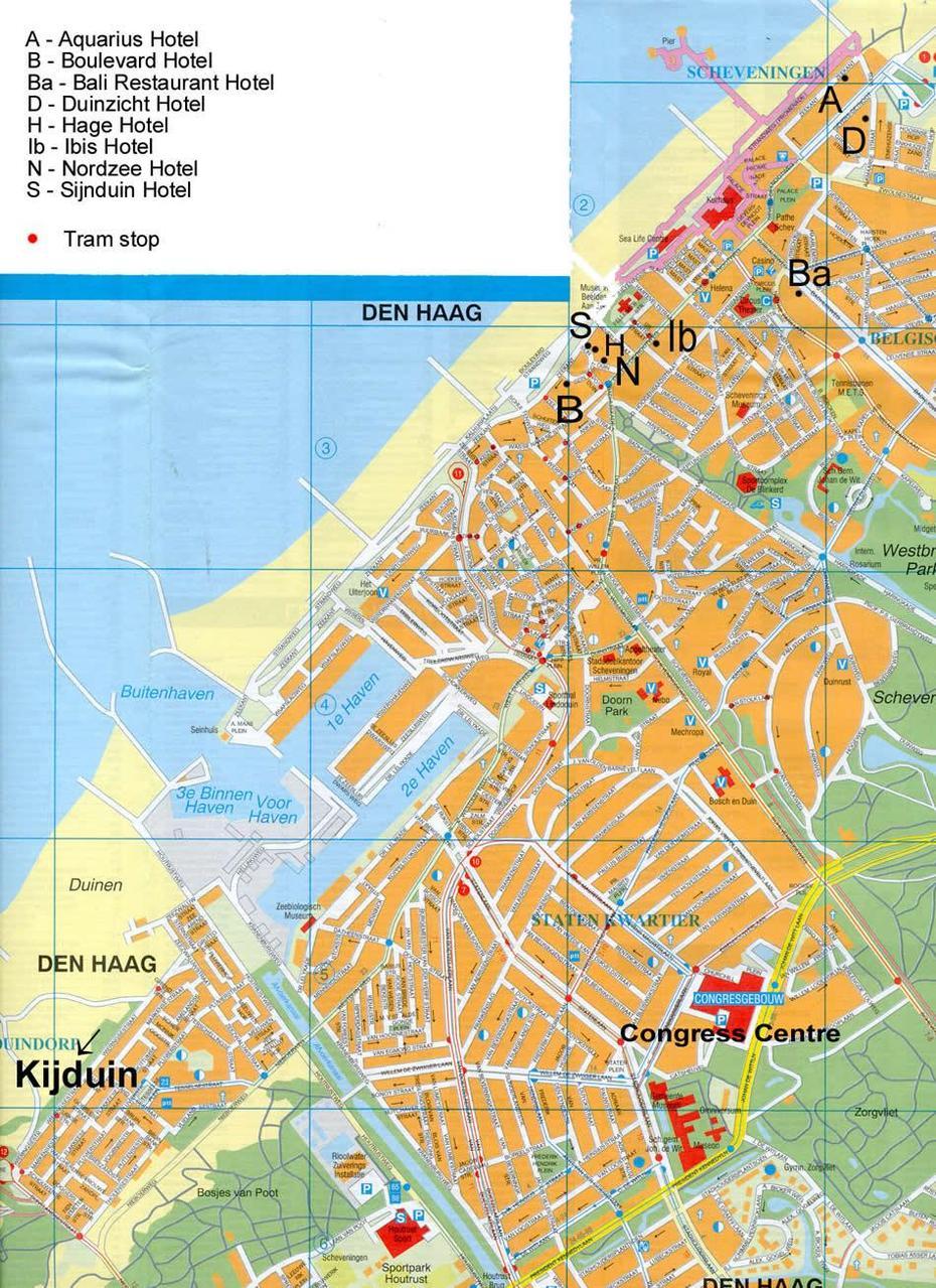 The Hague Map, The Hague, Netherlands, Den Haag, Delft