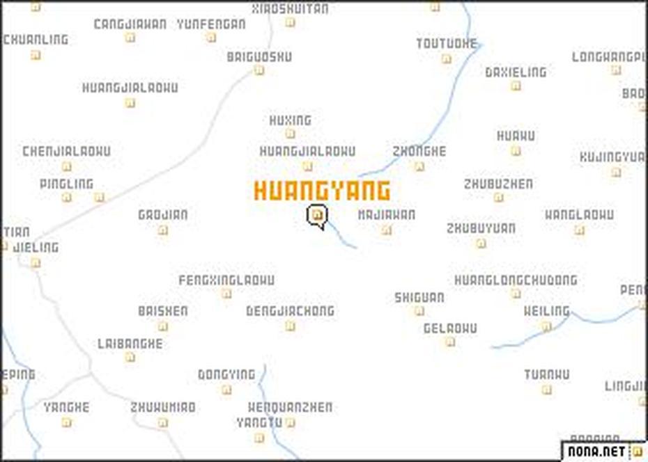 Huangyang (China) Map – Nona, Huanggang, China, Guangdong China, Fuyang China