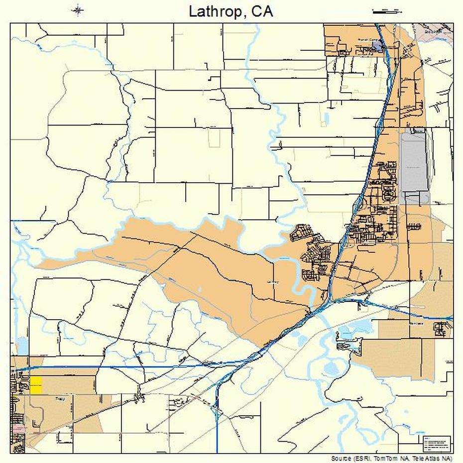 Lathrop California Street Map 0640704, Lathrop, United States, Lathrop Mo, Where Is Lathrop Ca