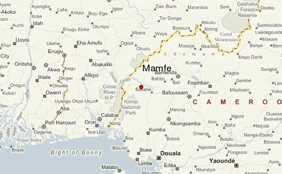 Mamfe Location Guide, Mamfe, Cameroon, Cameroon Roads, Cameroon Forest