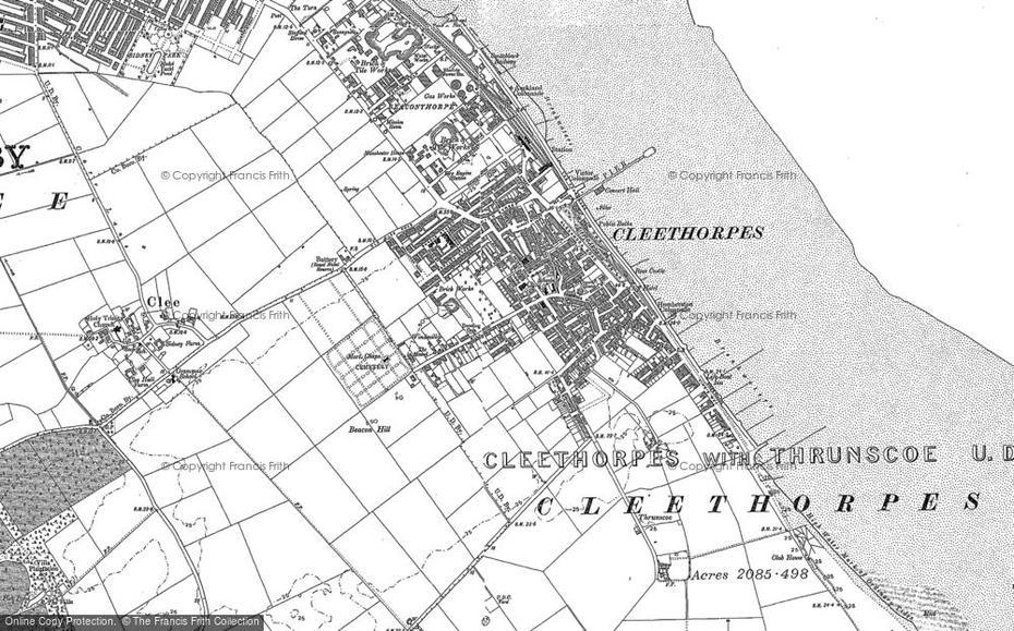 Map Of Cleethorpes, 1905 – 1906 – Francis Frith, Cleethorpes, United Kingdom, Cleethorpes Coast Light Railway, Cleethorpes Hotel