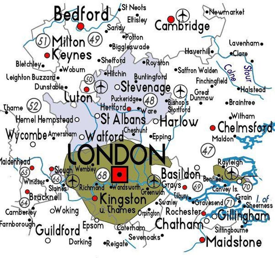 Map Of Hertfordshire | Hertfordshire, Map Of Britain, London Map, Hertford, United Kingdom, Salcombe Devon England, England Castles