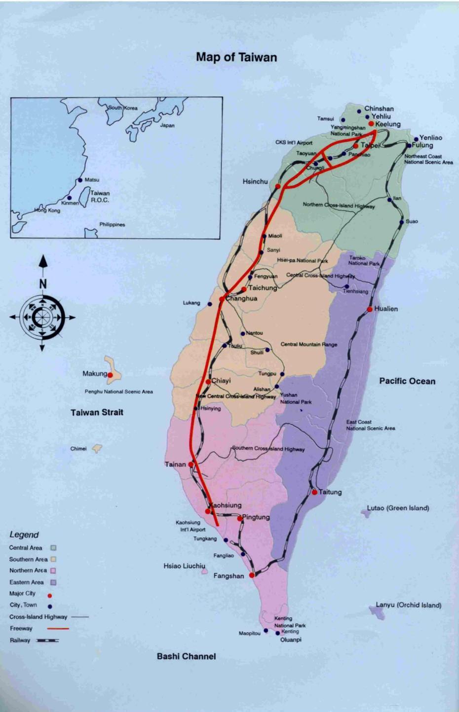 Map Taiwan – Mapsof, Gukeng, Taiwan, Of Taiwan And Area, Taiwan  In English