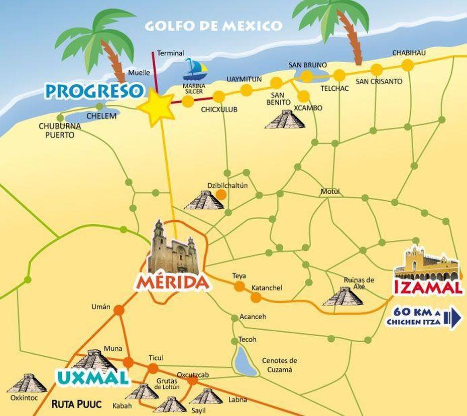 Progreso Map | Yucatan Mexico, Merida Mexico, Mexico Hotels, Progreso, Mexico, Progreso Tx, Progreso Yucatan