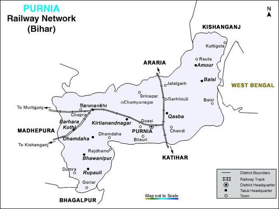 Rail-Map-India: Purnia_Railway_Map, Purnea, India, Agenda 2030  By State In Detail, Micro State In India Photo India