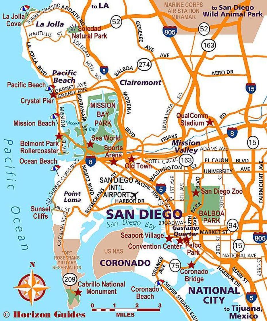 San Diego Travel Map  Tourism Company And Tourism Information Center, San Diego, United States, Coronado Island  San Diego, Old San Diego