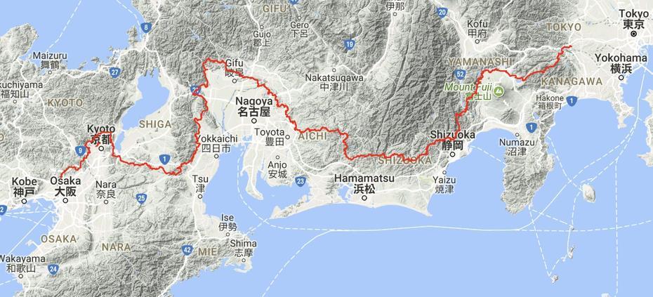 2018-04-Japan-Tokai Map  Doing Miles, Tōkai, Japan, Aichi Japan, Hiroshima On Japan