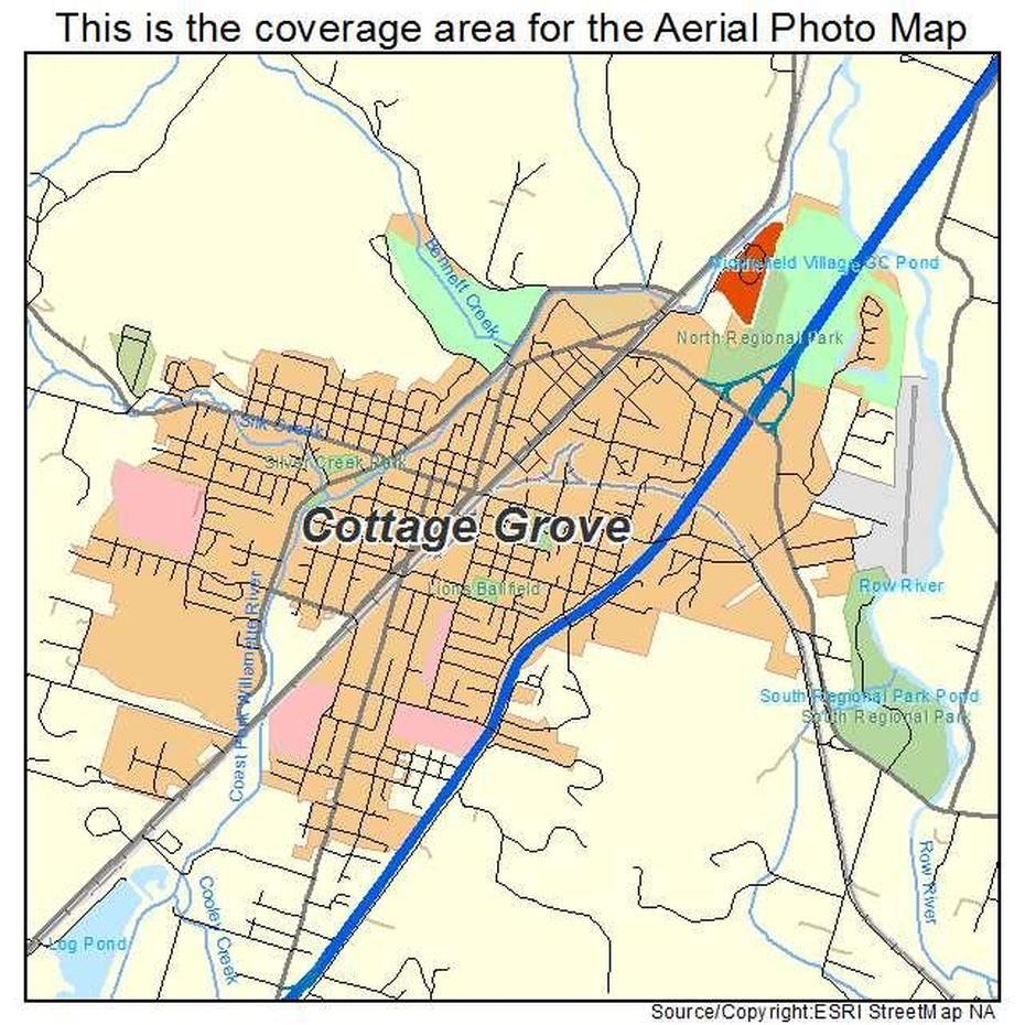 Aerial Photography Map Of Cottage Grove, Or Oregon, Cottage Grove, United States, Cottage Grove Minnesota, Cottage Grove Covered Bridge