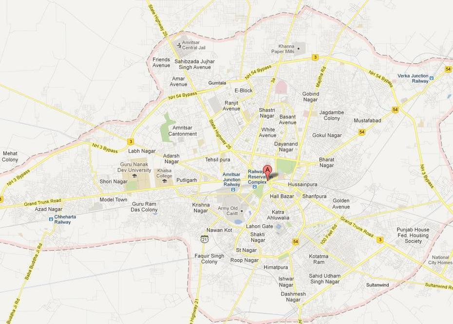 Amritsar Map – India, Amritsar, India, Chennai On India, Amritsar Airport