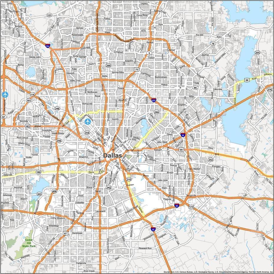 Dallas Map [Texas] – Gis Geography, Dallas, United States, United States Country, Chicago United States