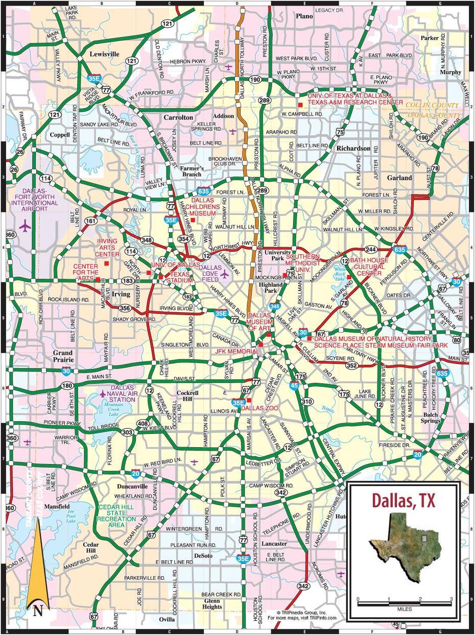 Dallas Map – Travel | Map, Dallas, United States, United States Country, Chicago United States