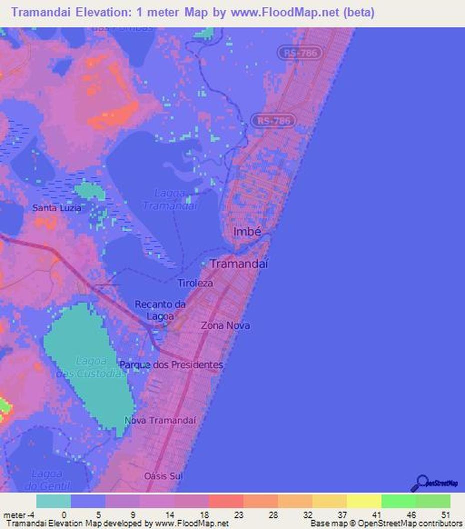 Elevation Of Tramandai,Brazil Elevation Map, Topography, Contour, Tramandaí, Brazil, Tramandaí, Brazil