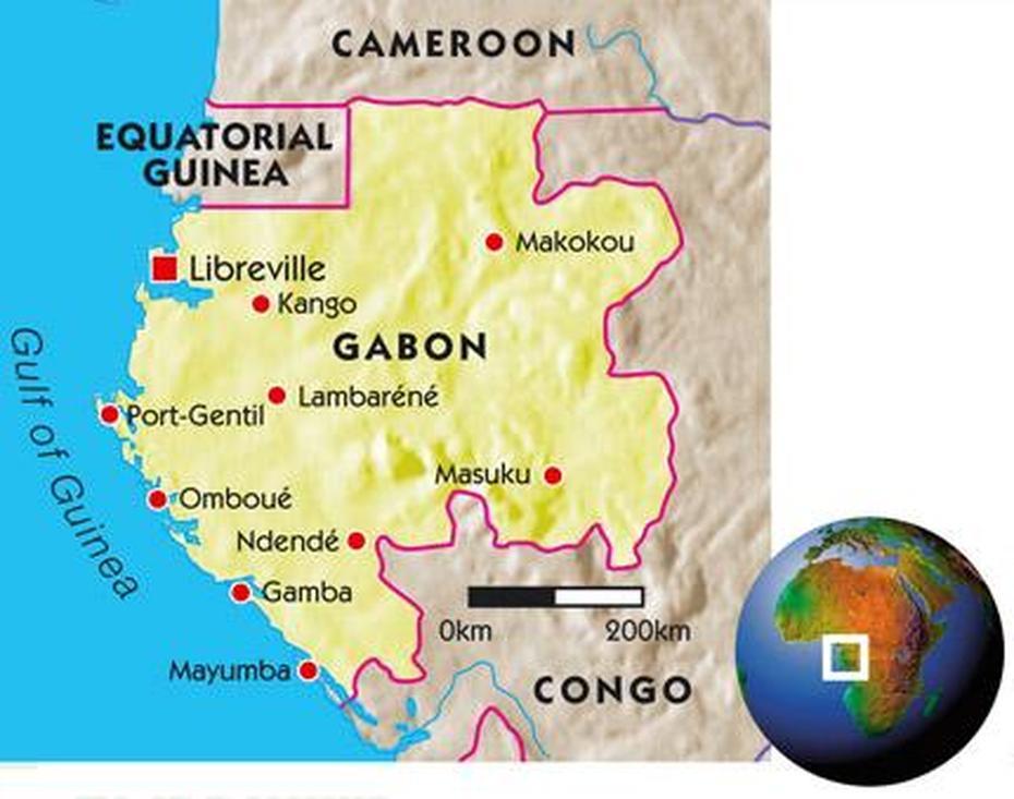 Gabon Nature, Carte Du Gabon, Image Satellite, Lambaréné, Gabon