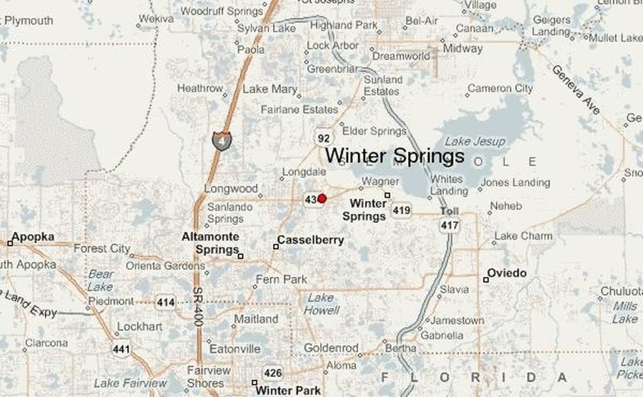 Guide Urbain De Winter Springs, Winter Springs, United States, United States Counties, Winter Climate  United States