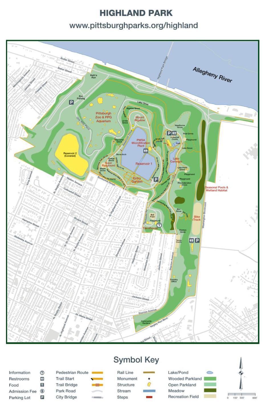Highland Park Trail Map By Pittsburgh Parks Conservancy – Issuu, Highland Park, United States, Highland Park Mi, Highlands Hammock State Park