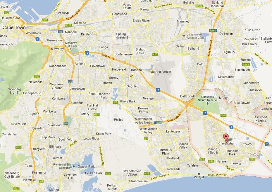 Khayelitsha Map – South Africa, Khayelitsha, South Africa, Khayelitsha Township, Khayelitsha Cape Town