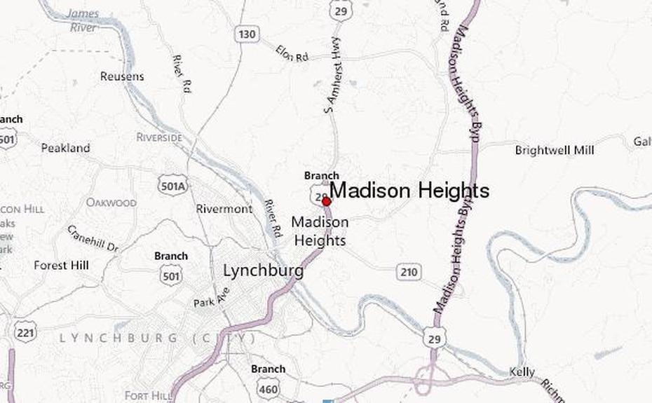 Madison Heights, Virginia Location Guide, Madison Heights, United States, Building Height, United States  1804