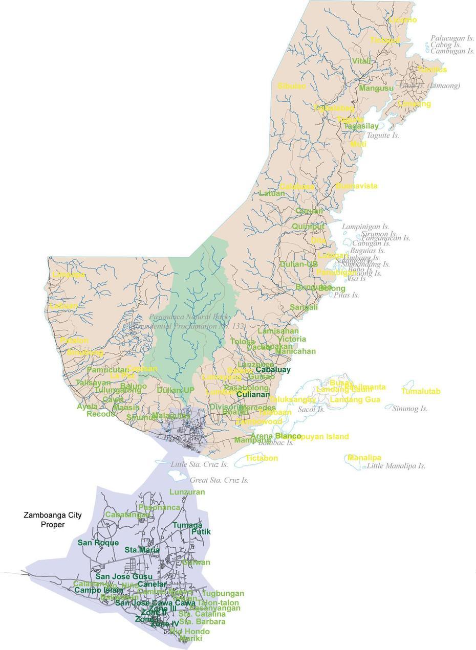 Maps Of Zamboanga City And Vicinity By Zamboanga, Zamboanga City, Philippines, Region 9 Philippines, Zamboanga City Town