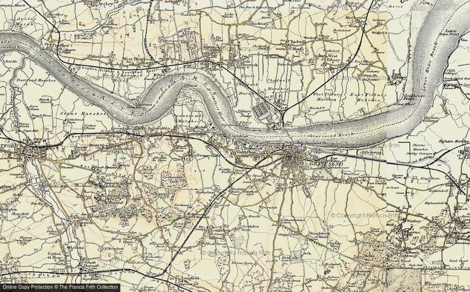 Old Maps Of Northfleet, Kent – Francis Frith, Northfleet, United Kingdom, United Kingdom Europe, United Kingdom Location