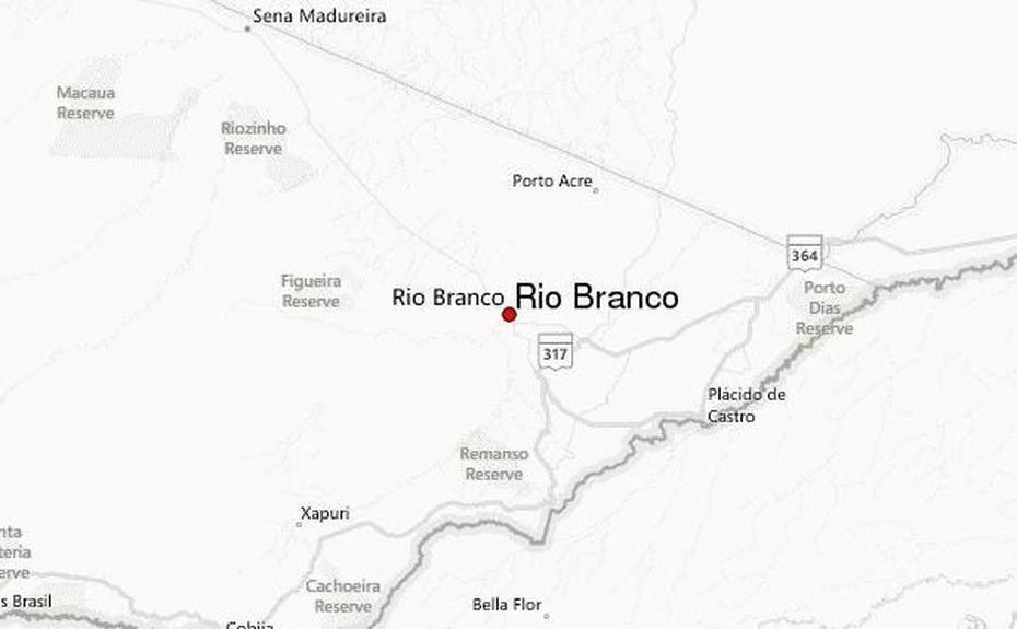 Rio Branco Brazil Map, Rio Branco, Brazil, Acre  State, Branco River