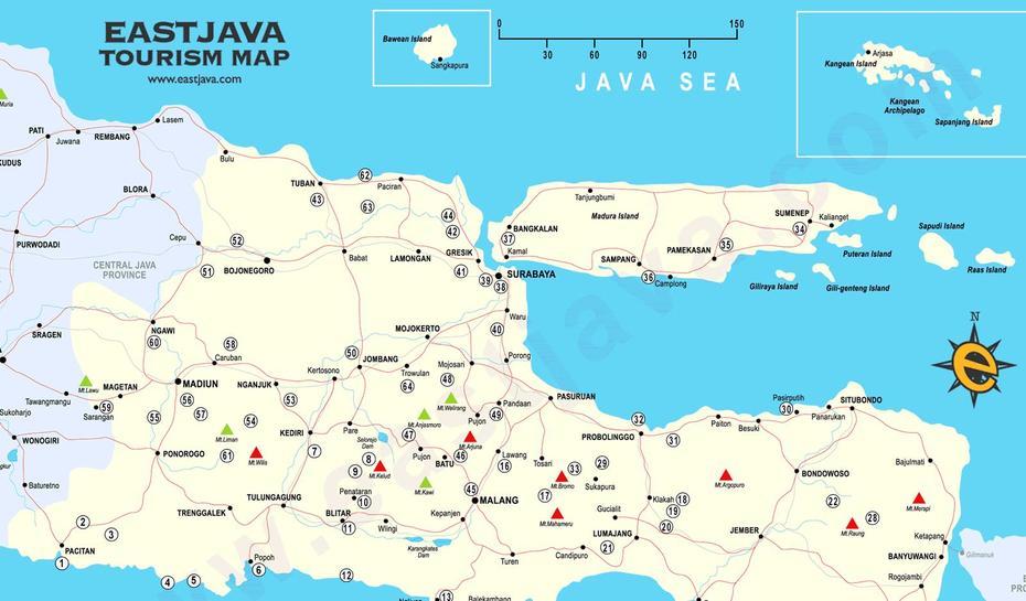 Surabaya Map, Surabaya, Indonesia, East Java, Surabaya Jawa Timur