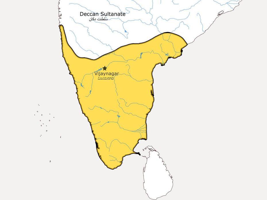 The Vijaynagar Empire At Its Greatest Extent Under Krishnadevaraya …, Bijaynagar, India, Easy India, India  Simple