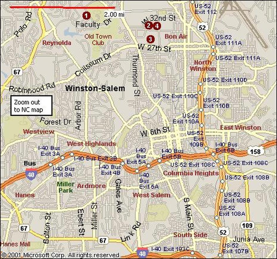 Winston-Salem City Map – Toursmaps, Winston-Salem, United States, Greensboro Nc, Winston-Salem Weather