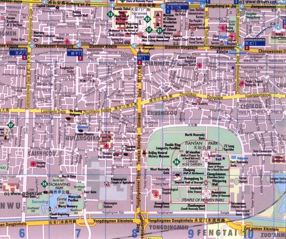 Xicheng District Tourist Map – Qianmen  Mappery, Xincheng, China, Dongying  City, Dongguan China