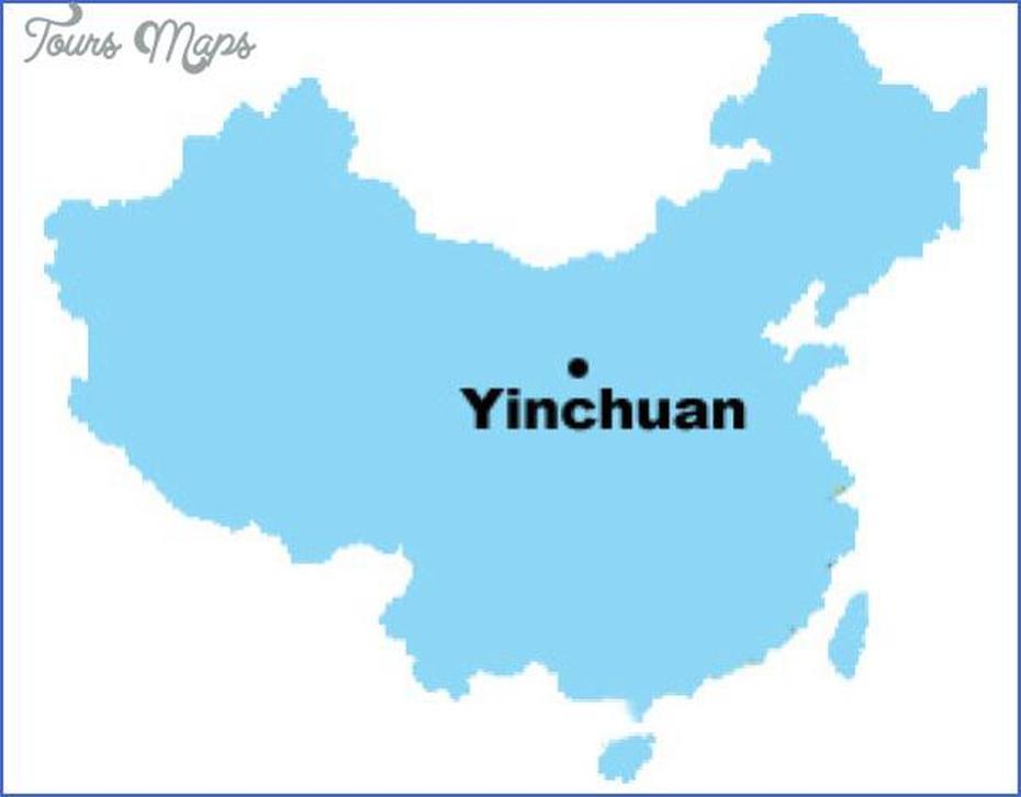 Yinchuan Map – Toursmaps, Yingyangcun, China, Communist China, Shanghai In China