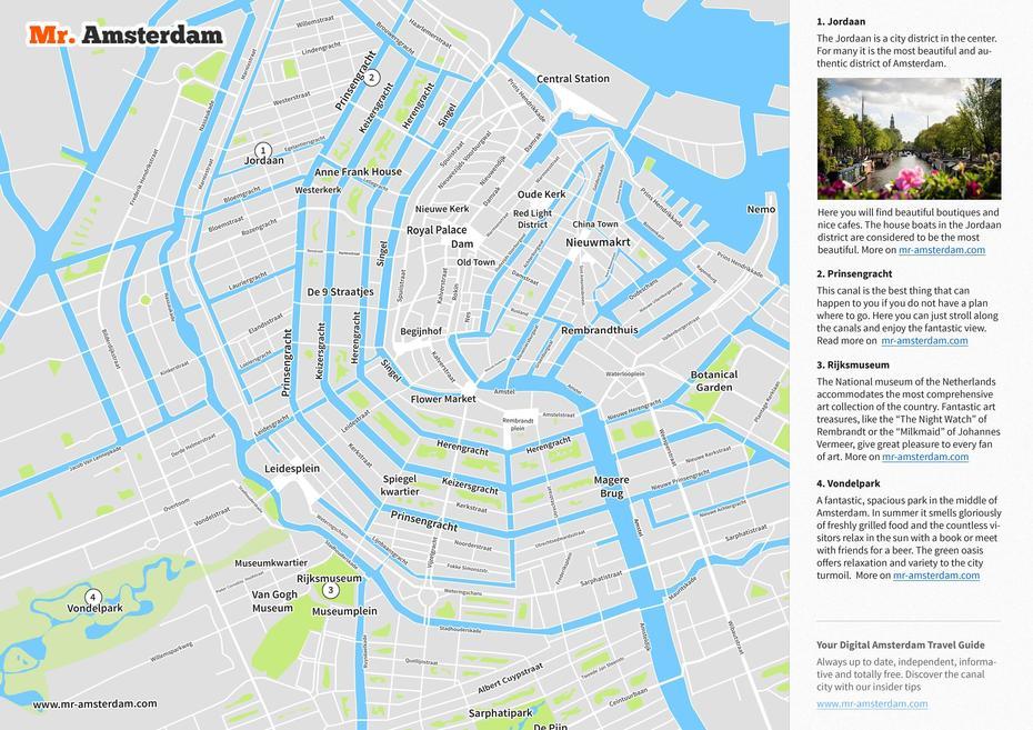 Amsterdam Tourist Map – Free Pdf – Sights & Streets At A Glance, Amsterdam, Netherlands, Amsterdam  In English, Netherlands Train