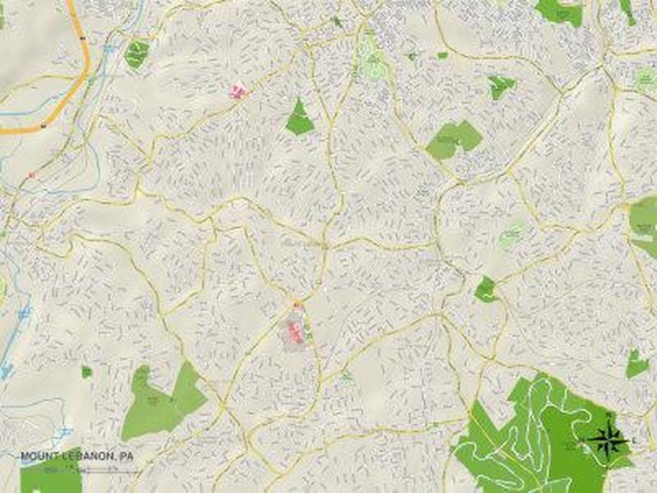 B”Political Map Of Mount Lebanon, Pa Prints | Allposters”, Mount Lebanon, United States, Baalbek, Lebanon Country