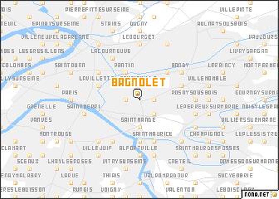 Bagnolet (France) Map – Nona, Bagnolet, France, Paris  Suburbs, Paris  Bus