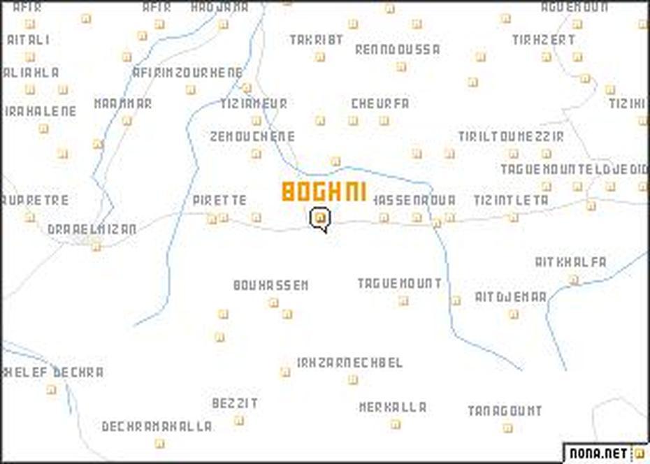 Boghni (Algeria) Map – Nona, Boghni, Algeria, Bogwandi, Tirmitine Boghni