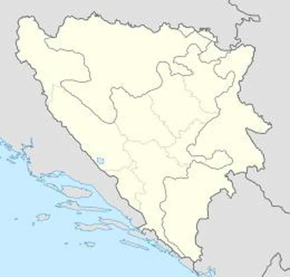 Bosnia Outline, Bih, Bosanska Krupa, Bosanska Krupa, Bosnia And Herzegovina