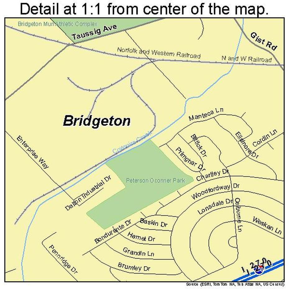 Bridgeton Missouri Street Map 2908398, Bridgeton, United States, Bridgeton Nj Bar, Roseland Chicago