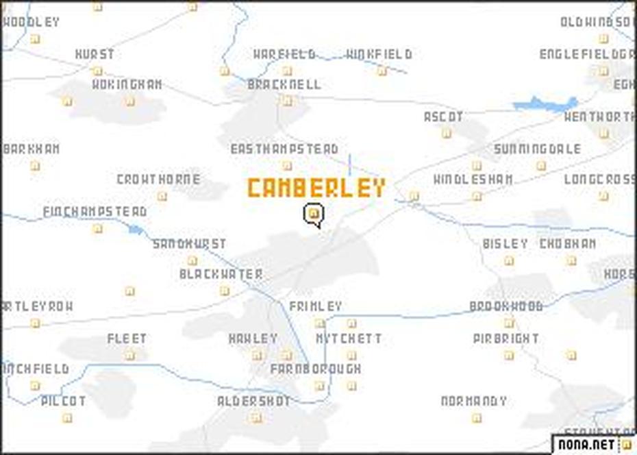 Camberley (United Kingdom) Map – Nona, Camberley, United Kingdom, Camberley School, London Road Camberley