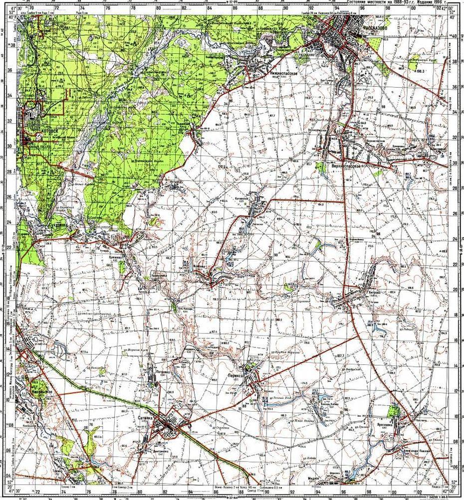 Download Topographic Map In Area Of Kotovsk, Znamenka – Mapstor, Kotovsk, Russia, Russia  With Countries, Western Russia