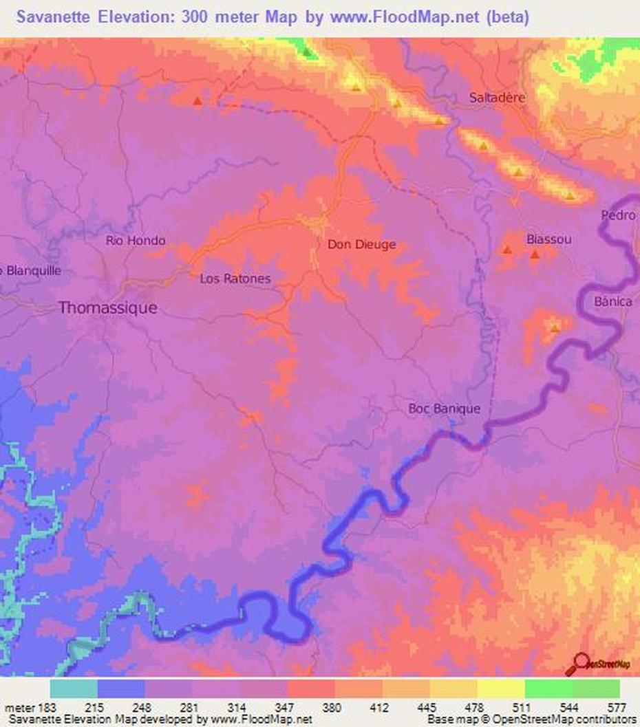 Elevation Of Savanette,Haiti Elevation Map, Topography, Contour, Savanette, Haiti, Haiti Country, Haiti Flag