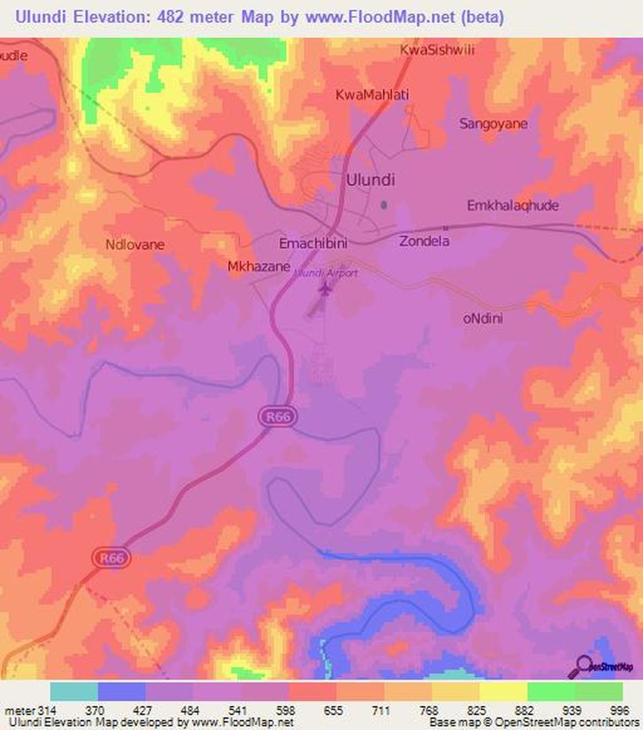 Elevation Of Ulundi,South Africa Elevation Map, Topography, Contour, Ulundi, South Africa, Ulundi Town, Margate South Africa