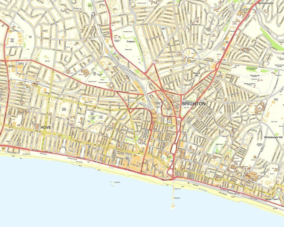 Large Brighton Maps For Free Download And Print | High-Resolution And …, Brighton, United States, Royal Pavilion Brighton England, Brighton Blaze