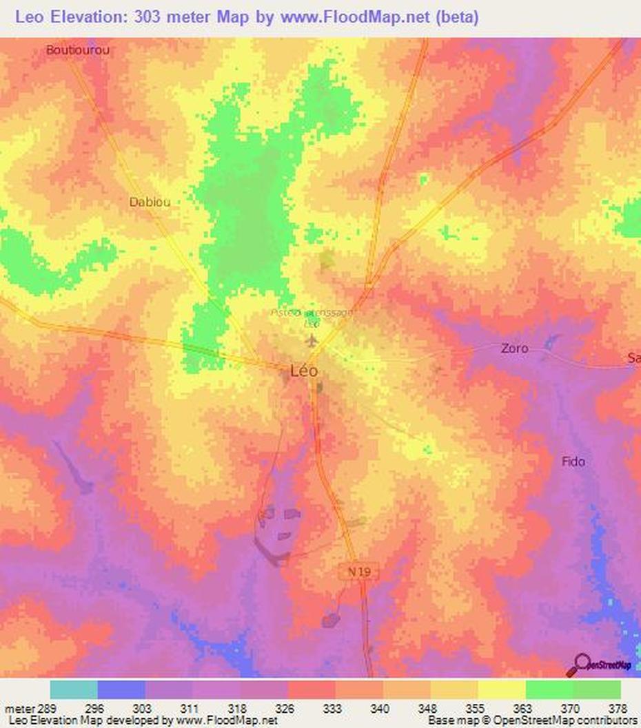 Leo Constellation  In Sky, Zodiac Constellation, Topography, Léo, Burkina Faso