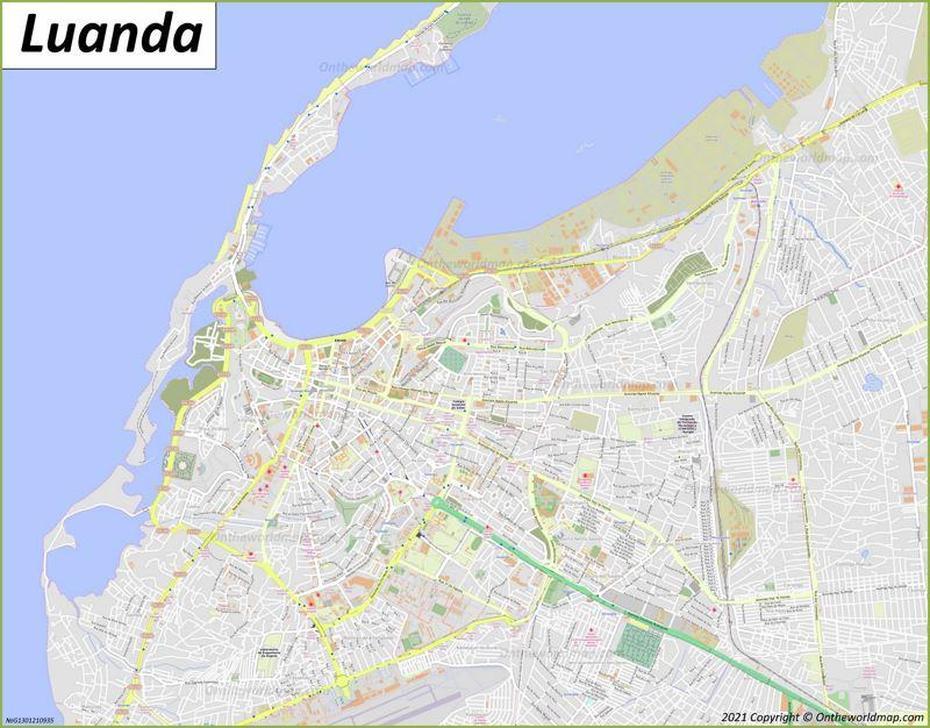 Luanda Map | Angola | Maps Of Luanda, Luanda, Angola, Luanda City, Angola In Africa