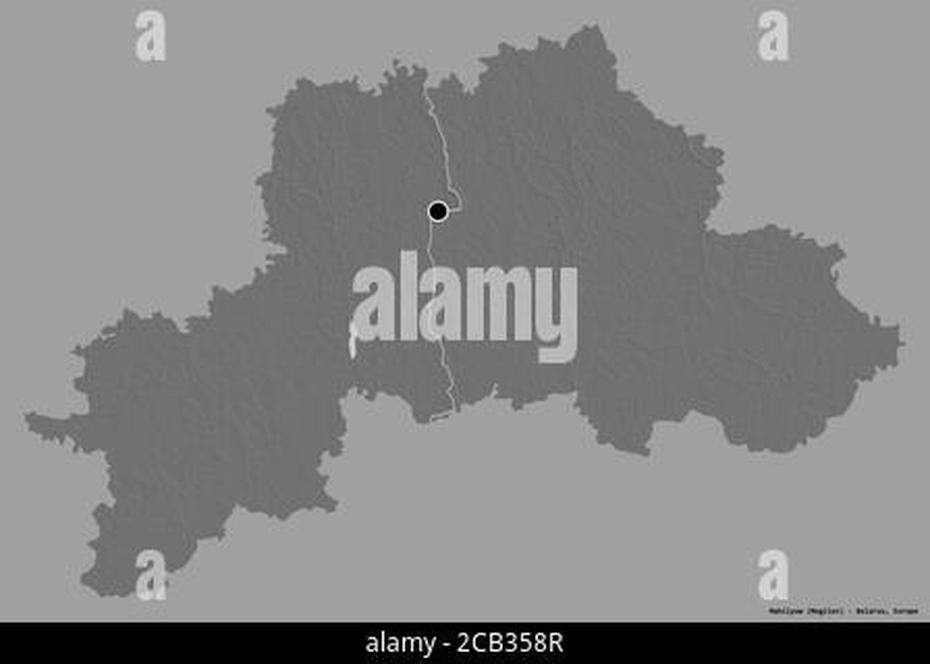 Mahilyow, Region Of Belarus. Bilevel Elevation Map With Lakes And …, Mahilyow, Belarus, Belarus Cities, Belarus Rivers