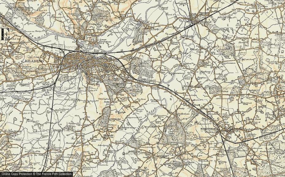 Map Of Earley, 1897-1909 – Francis Frith, Earley, United Kingdom, World Political  United Kingdom, United Kingdom  With Cities