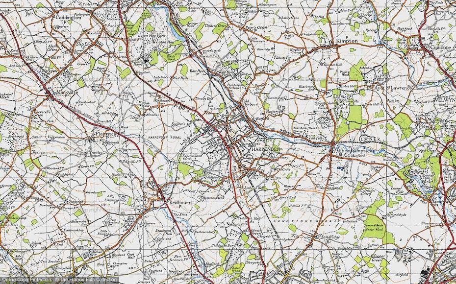 Map Of Harpenden, 1946 – Francis Frith, Harpenden, United Kingdom, Harpenden, United Kingdom